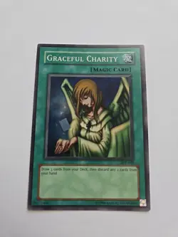 Yu-Gi-Oh! Graceful Charity SDP-040 Super Rare Unlimited Edition LP - Image 2