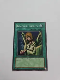 Yu-Gi-Oh! Graceful Charity SDP-040 Super Rare Unlimited Edition LP - Image 3