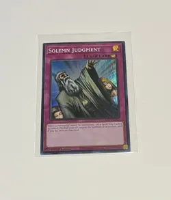 Yu-Gi-Oh! Solemn Judgment #RA02-EN075 1st Edition Super Rare (NM) - Image 1