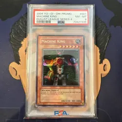 PSA 8 NEAR MINT 2004 YU-GI-Oh! Duelist League Series 4 MACHINE KING 001 - Image 2