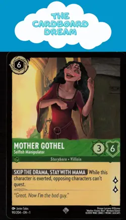 Mother Gothel The First Chapter #90/204 Super Rare Disney Lorcana Card - Image 1