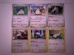 Snorlax Pokemon TCG Collection From 6 Different Art/Set English Cards NM Holo - Image 1