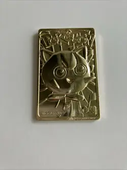 Vintage Burger King 1999 Pokemon 23K Gold Plated Trading Card Jigglypuff - Image 2