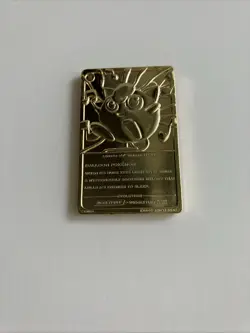 Vintage Burger King 1999 Pokemon 23K Gold Plated Trading Card Jigglypuff - Image 3