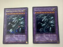 Yugioh Blue-Eyes Ultimate Dragon Lot. One Card Ultra Rare, One Card Secret Rare. - Image 1