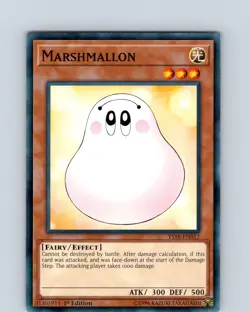 Yu-Gi-Oh TCG Marshmallon YS18-EN017 1st Edition Regular Common Card NM - Image 1