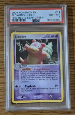 Pokemon Cards Slowbro PSA 8 Ex Firered Leafgreen /112 Holo Rare - Image 1