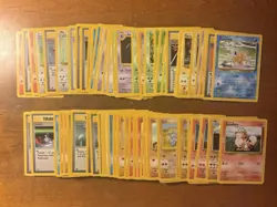 Pokemon Base Set Unlimited Card Lot ~ 86 Cards LP/MP - Image 1