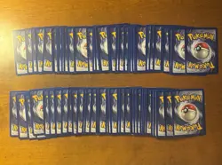 Pokemon Base Set Unlimited Card Lot ~ 86 Cards LP/MP - Image 2