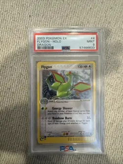 2003 Pokemon FLYGON Ex Dragon Set HOLO Foil Rare e-Reader Card 4/97 - PSA 9 MINT - Image 1
