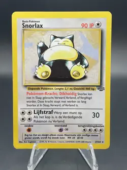 Pokemon Snorlax 27/64 - DUTCH - Jungle Rare Non Holo MP/LP Vintage Vtg Card TCG - Image 1