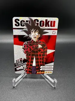 Dragon Ball Z Holo Foil UR Drip Manga Card Goku Flannel SC-UR-0012 - Image 1