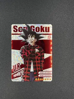 Dragon Ball Z Holo Foil UR Drip Manga Card Goku Flannel SC-UR-0012 - Image 2