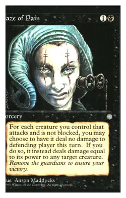 Gaze of Pain Ice Age MTG - NM+ - Image 1