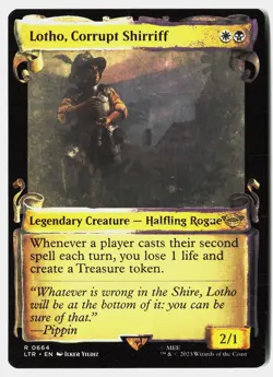 Lotho, Corrupt Shirriff (Showcase Scrolls) R NM MTG LTR - Image 1