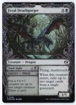 Feral Deathgorger (Showcase) C Tarkir: Dragonstorm 298 NM - Image 1