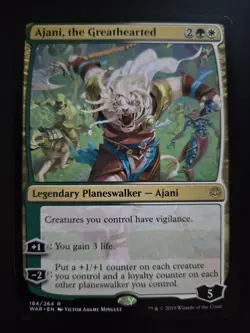 Ajani, the Greathearted NM War of the Spark MTG FREE SHIPPING - Image 1