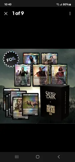 Opened Near Mint Walking Dead Secret Lair. Shipped In Protectors. - Image 1