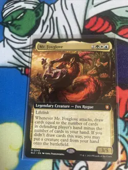 Mr. Foxglove MTG (Extended Art) Bloomburrow Commander ​​Near Mint - Image 1