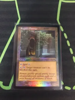 MTG Magic The Gathering Rogue’s Passage Foil Promo Retro Frame Land Commander - Image 1