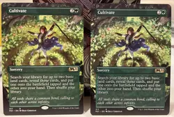 Cultivate X2 Alternate Art Core Set 2021 M21 Light Play MTG - Image 1