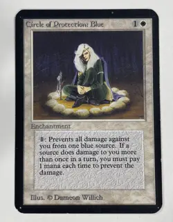 Circle Of Protection: Blue Alpha LP Light Play MTG Magic The Gathering - Image 1