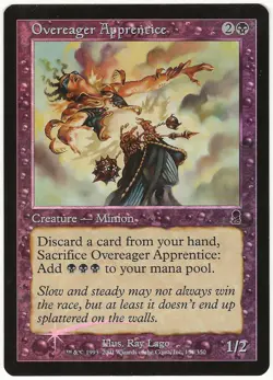 MTG Overeager Apprentice FOIL Odyssey Common LP - Image 1