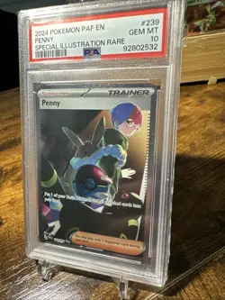 2024 POKEMON PAF EN-PALDEAN FATES SPECIAL ILLUSTRATION RARE #239 PENNY PSA 10 - Image 2