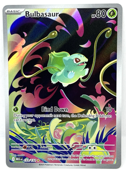 Bulbasaur - 133/132 Pokemon TCG Mega Evolution Illustration Rare Pokemon Card - Image 1