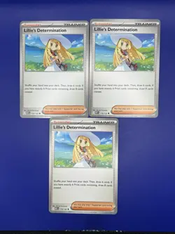 Pokemon Mega Evolution Lillie's Determination 119/132 x3 NM - Image 1