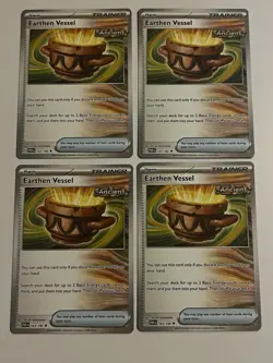 Pokemon TCG Paradox Rift 4x Playset Earthen Vessel 163/182 MINT - Image 1