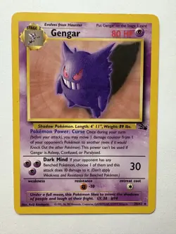 Pokemon TCG Haunter (Holo), Haunter (Non Holo) Gengar (Non Holo) From Fossil Set - Image 2