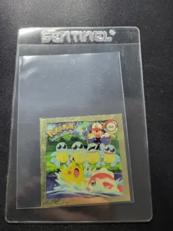 Group Shot Squirtle G14 GOLD Stickers 1999 Pokemon Series 1 Nintendo - Image 1