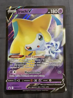 Jirachi V SWSH299 (JUMBO) Black Star Promo Pokemon TCG NM/M - Image 1