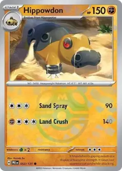 Hippowdon (Master Ball Pattern, #053/131) - SV - Prismatic Evolutions NM Pokemon - Image 1