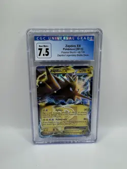 Pokemon TCG Zapdos EX 48/135 Plasma Storm Ultra Rare Holo CGC 7.5 - Image 1