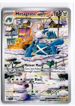 2024 TCG Pokemon #178 Metagross 178/162 Holo Illustration Rare Temporal Forces - Image 1