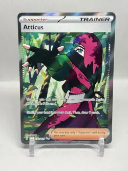 Pokemon TCG Atticus 133/131 SV: Prismatic Evolutions Holo Ultra Rare NM - Image 1