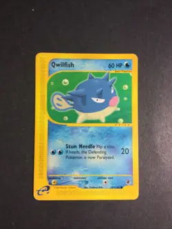 2002 Nintendo Pokemon Expedition Base Set Qwilfish 127 /165 - Image 1