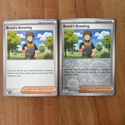 Brock's Scouting 146/159 Journey Together Pokemon TCG Playset of 4 - Image 1