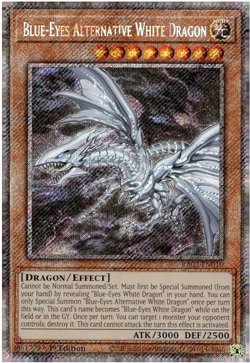 Yugioh Blue-Eyes Alternative White Dragon-RA02-EN010-Platinum Secret Rare - NM/M - Image 1