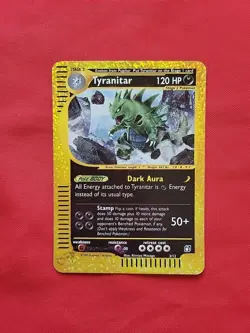 Pokemon: Tyranitar Box 3/12 Expedition Jumbo Card 2002 Oversized Holo Promo - LP - Image 1