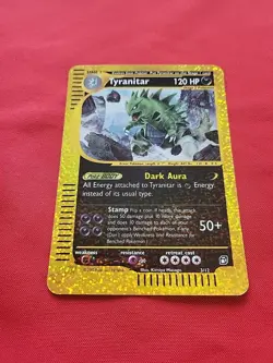 Pokemon: Tyranitar Box 3/12 Expedition Jumbo Card 2002 Oversized Holo Promo - LP - Image 3
