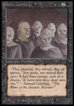 MTG English Scathe Zombies Light Play Normal Alpha - Image 1