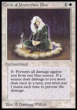 MTG English Circle of Protection: Blue Light Play Normal Alpha - Image 1