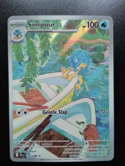 Simipour 102/086 - Pokemon Card 2025 Black Bolt TCG NM Full Illustration Rare - Image 1