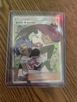 Pokemon TCG Jessie & James Trainer Full Art Ultra Rare Card 68/68 Hidden Fates - Image 1
