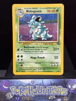 Pokemon Card Nidoqueen 7/64 Jungle Set Holo Rare WOTC Played - Image 1