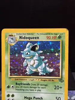 Pokemon Card Nidoqueen 7/64 Jungle Set Holo Rare WOTC Played - Image 2