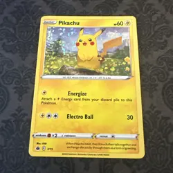 Pokemon TCG Pikachu McDonalds Happy Meal Promo 7/15 2022 Holo Foil English Card - Image 1